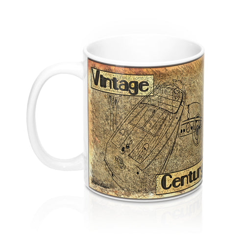 1950s Vintage Century Boats Mug 11oz by Retro Boater