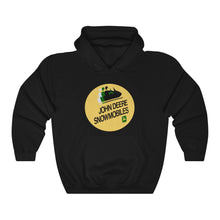 Vintage John Deere Snowmobiles Unisex Heavy Blend™ Hooded Sweatshirt by SpeedTiques.com