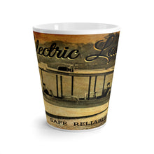 Electric Launch Co. Latte mug by Retro Boater