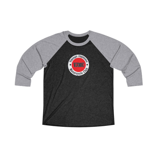 Vintage Japanese Motorcycle Club Unisex Tri-Blend 3/4 Raglan Tee