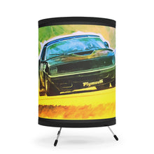 Vintage Plymouth Cuda AAR Ad Tripod Lamp with High-Res Printed Shade, US\CA plug