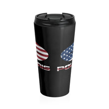 American Flag with Classic Polaris ATV UTV Stainless Steel Travel Mug