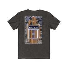 Retro Boater Logo with Back Graphic Unisex Jersey Short Sleeve Tee
