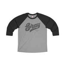 Gray Marine Unisex Tri-Blend 3/4 Raglan Tee