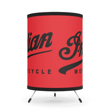 Vintage Indian Motorcycle Tripod Lamp with High-Res Printed Shade, US/CA plug