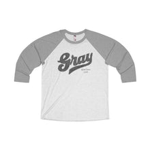 Gray Marine Unisex Tri-Blend 3/4 Raglan Tee