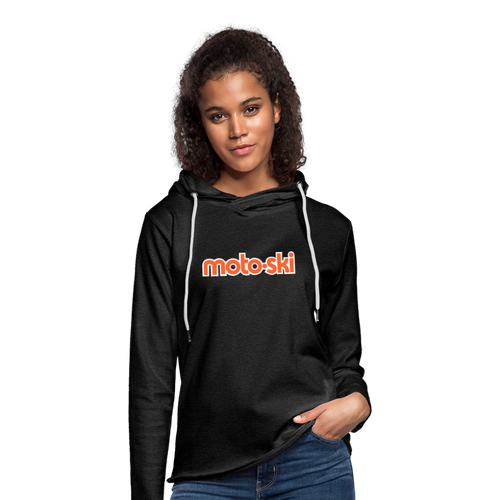 Moto-Ski Unisex Lightweight Terry Hoodie - charcoal gray
