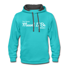Cupples Meant II Be Sea Sprite Contrast Hoodie - scuba blue/asphalt