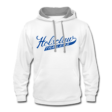 Vintage Holsclaw Trailers Contrast Hoodie - white/gray