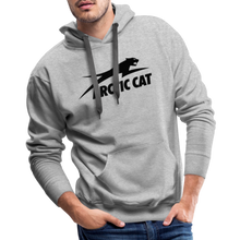 Classic Black Arctic Cat Snowmobile Men’s Premium Hoodie - heather grey