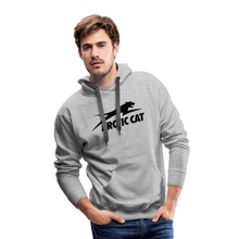 Classic Black Arctic Cat Snowmobile Men’s Premium Hoodie - heather grey