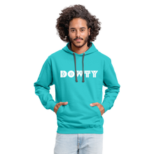 Vintage Dowty Boat Company Contrast Hoodie - scuba blue/asphalt