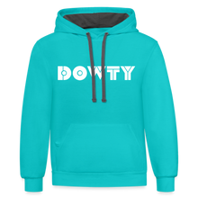 Vintage Dowty Boat Company Contrast Hoodie - scuba blue/asphalt