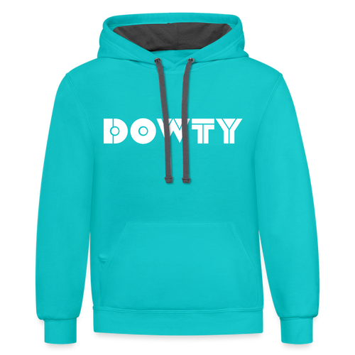Vintage Dowty Boat Company Contrast Hoodie - scuba blue/asphalt