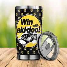 Vintage Win with Ski-Doo Snowmobiles Tumbler 20oz